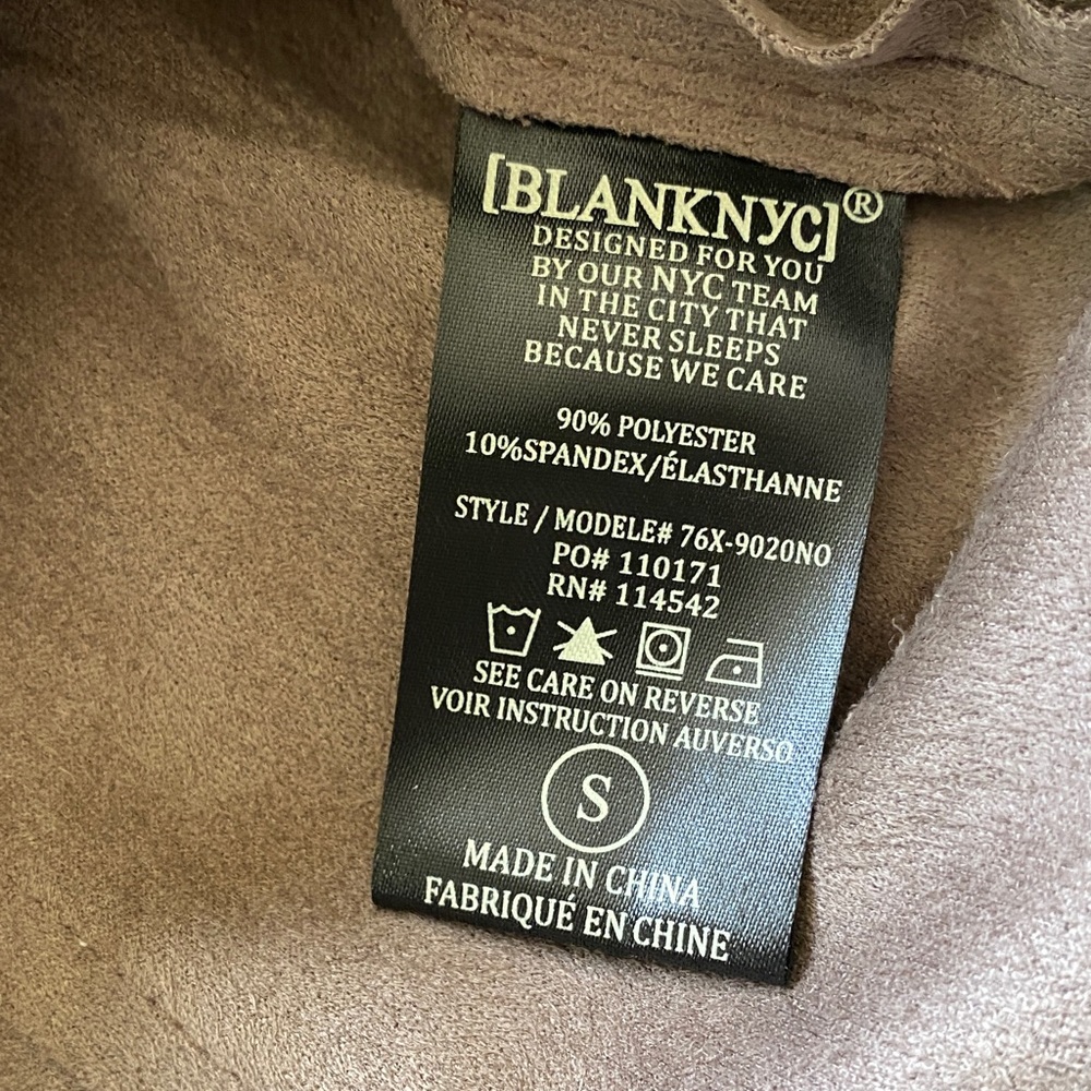 Blank NYC Women's Taupe Faux Suede Jacket - Picture 8 of 8